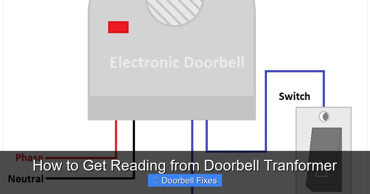 How to Get Reading from Doorbell Tranformer