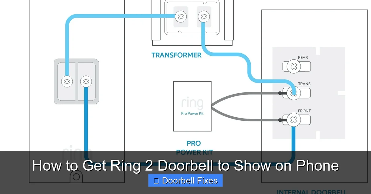 How to Get Ring 2 Doorbell to Show on Phone
