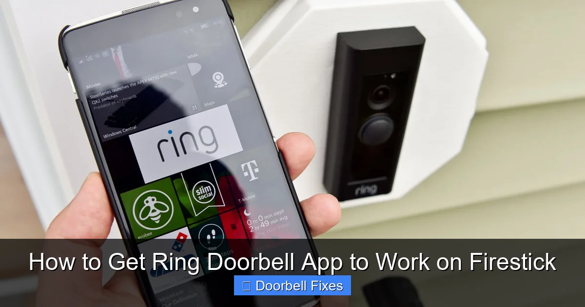 How to Get Ring Doorbell App to Work on Firestick