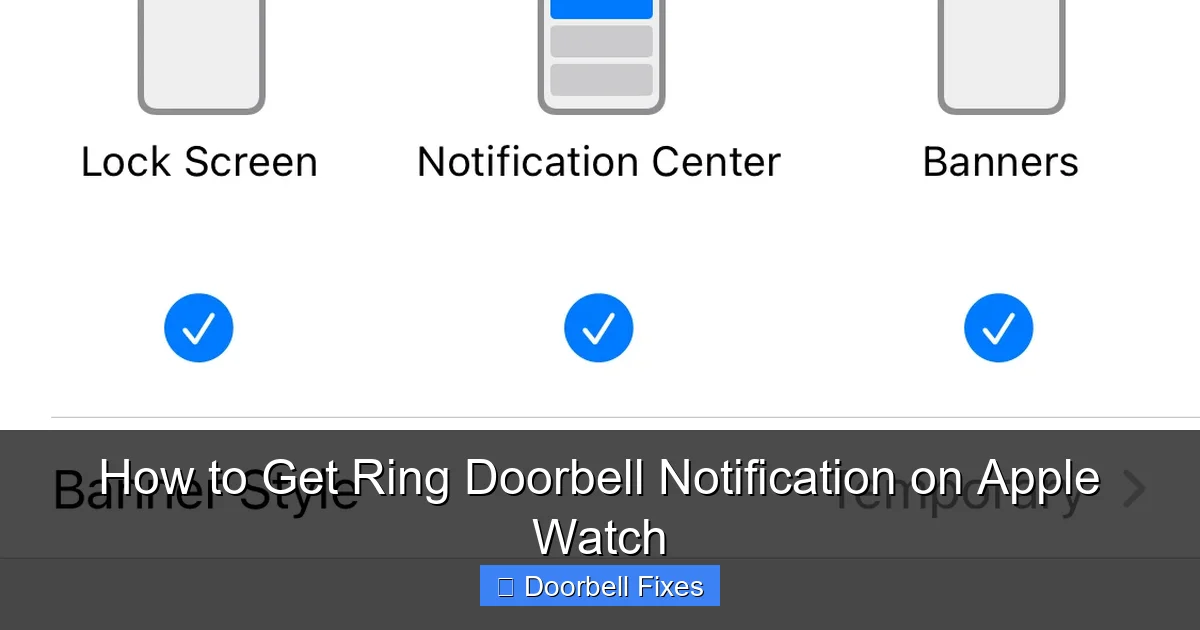 How to Get Ring Doorbell Notification on Apple Watch