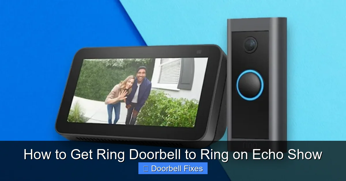 How to Get Ring Doorbell to Ring on Echo Show