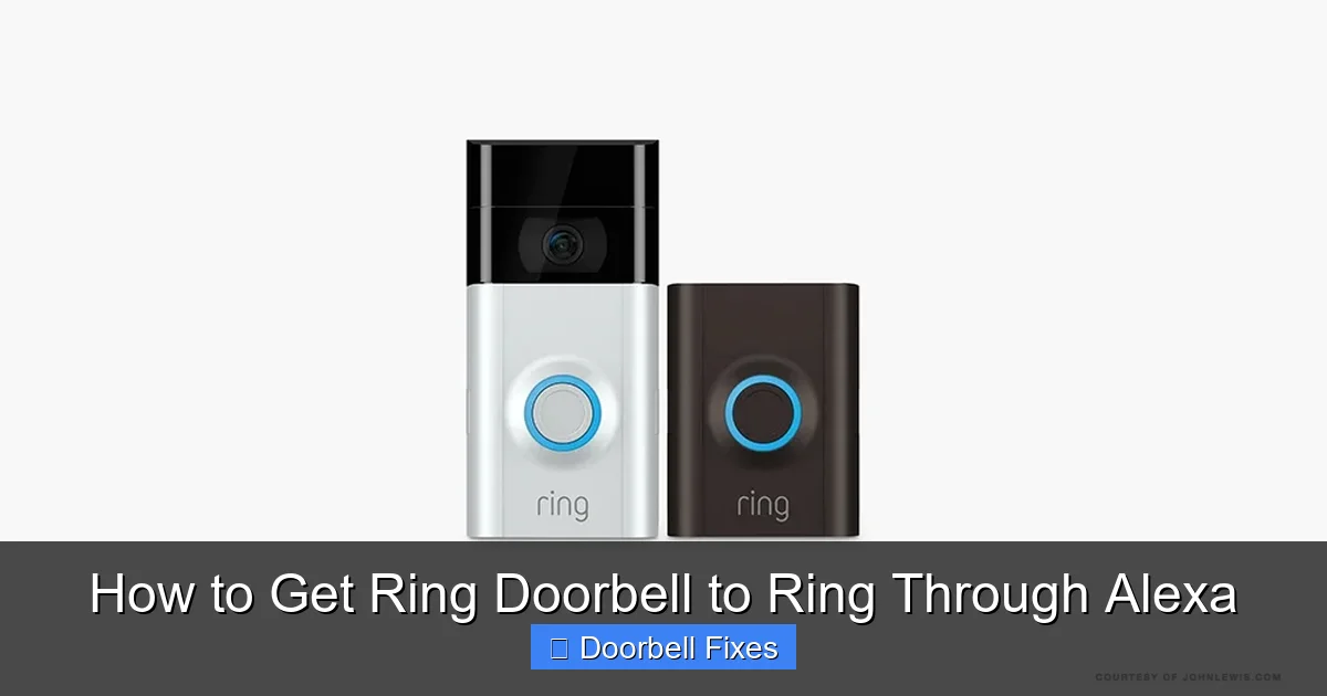 How to Get Ring Doorbell to Ring Through Alexa