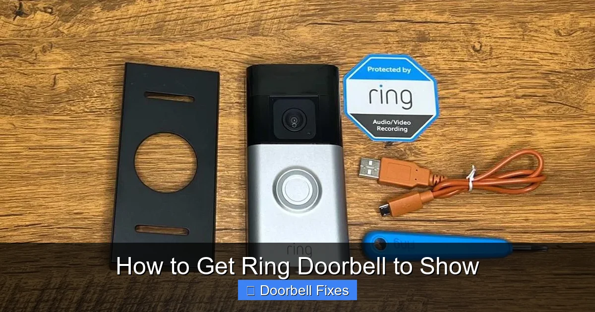 How to Get Ring Doorbell to Show