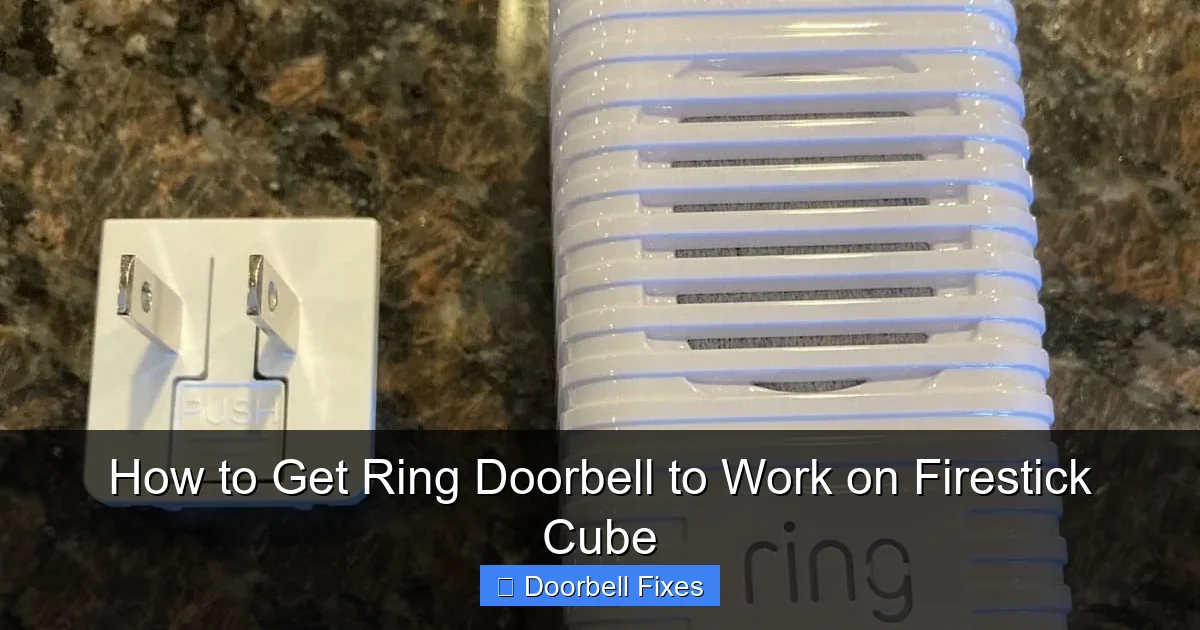 How to Get Ring Doorbell to Work on Firestick Cube