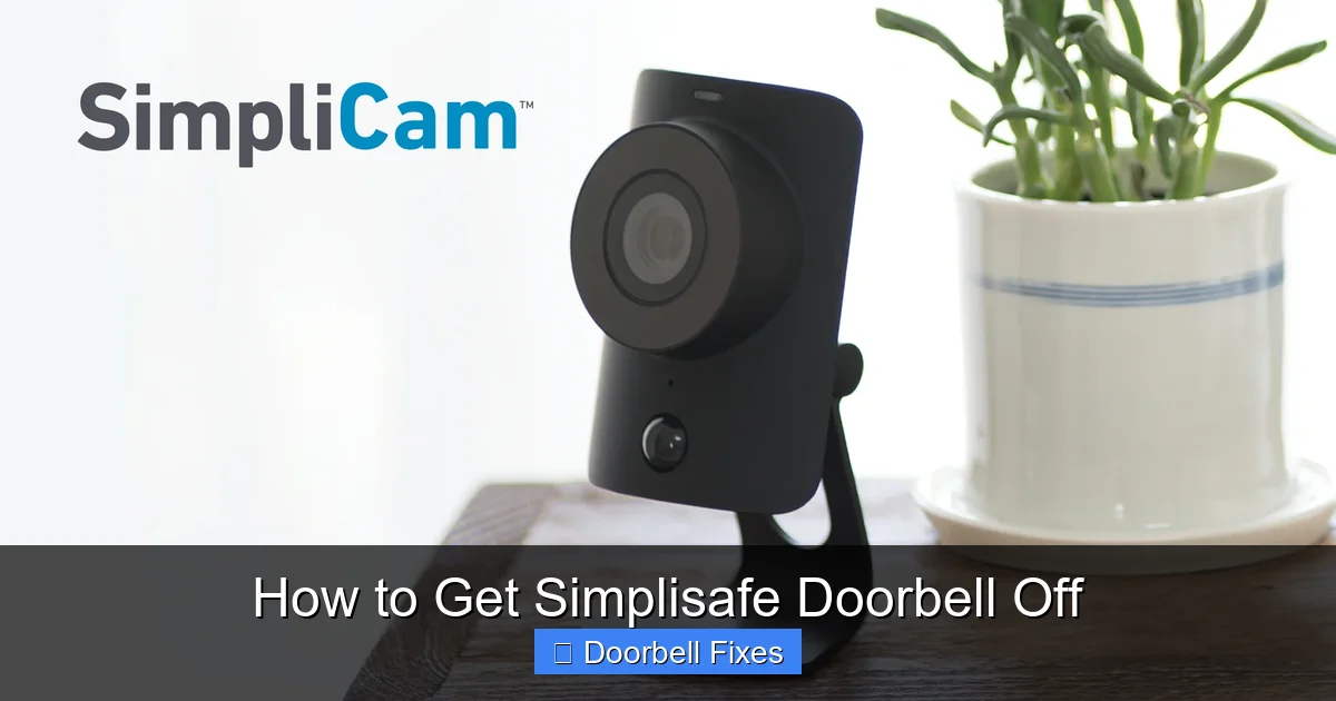 How to Get Simplisafe Doorbell Off