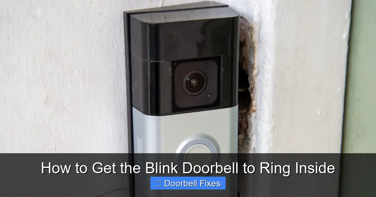 How to Get the Blink Doorbell to Ring Inside
