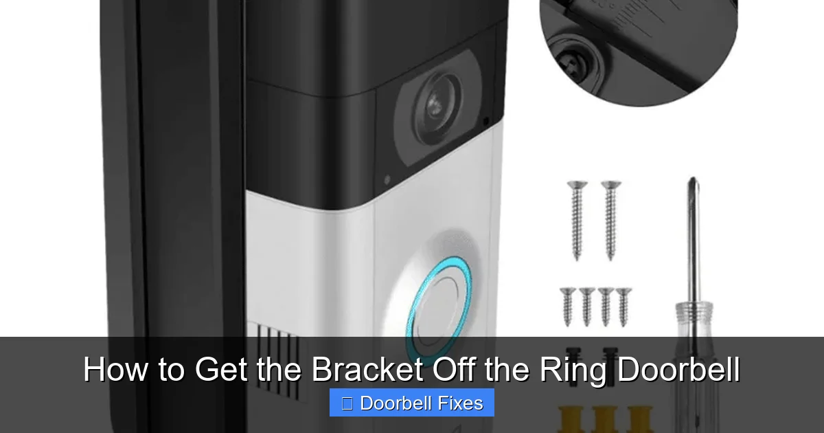 How to Get the Bracket Off the Ring Doorbell