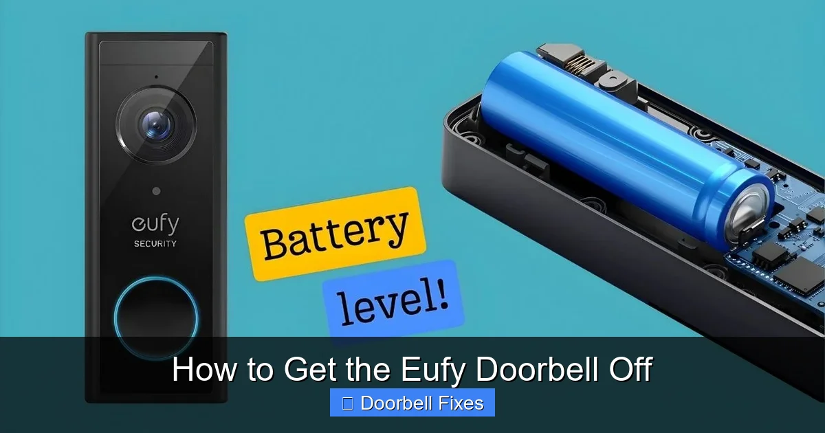 How to Get the Eufy Doorbell Off