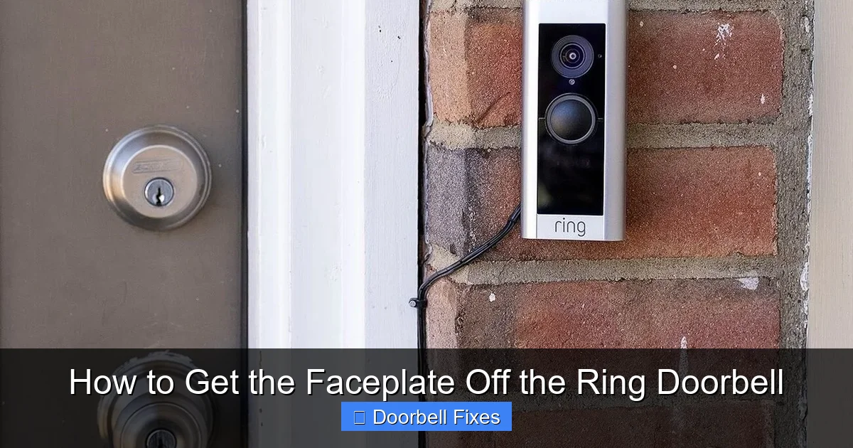 How to Get the Faceplate Off the Ring Doorbell