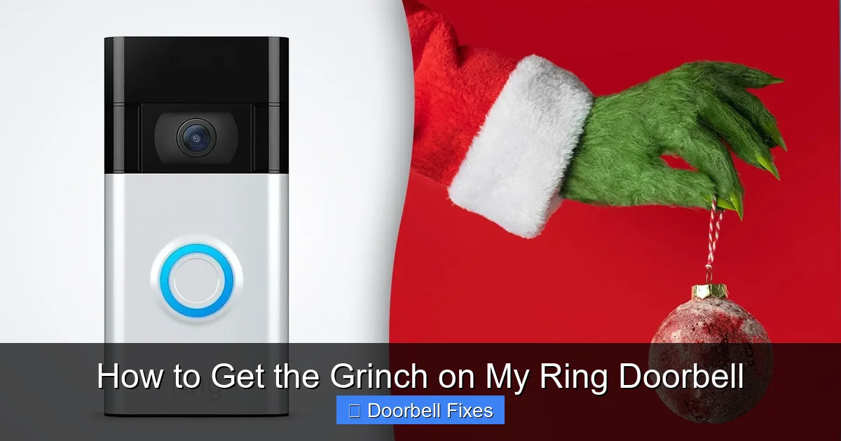 How to Get the Grinch on My Ring Doorbell