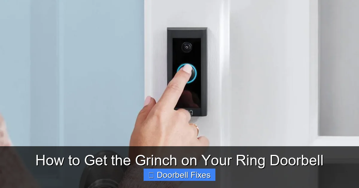 How to Get the Grinch on Your Ring Doorbell