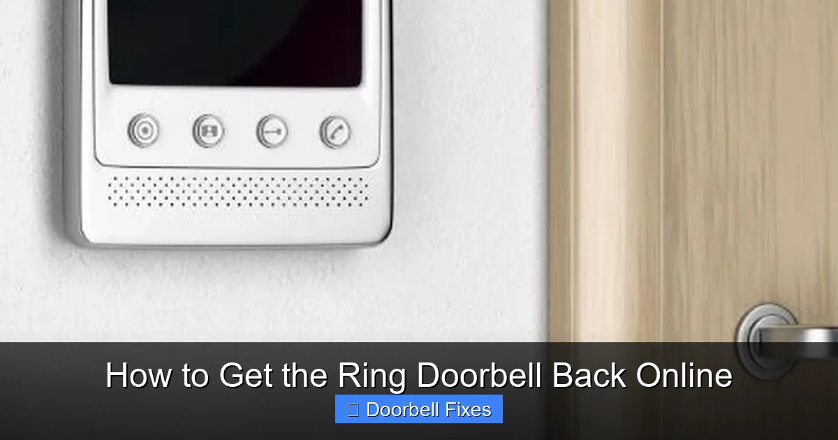 How to Get the Ring Doorbell Back Online
