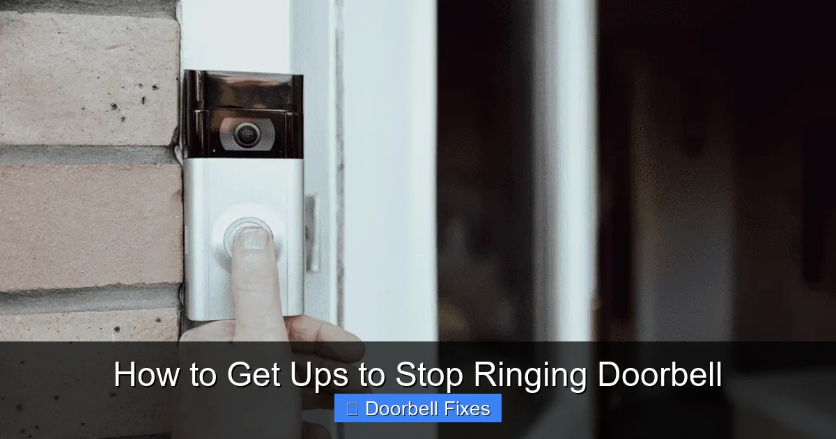 How to Get Ups to Stop Ringing Doorbell