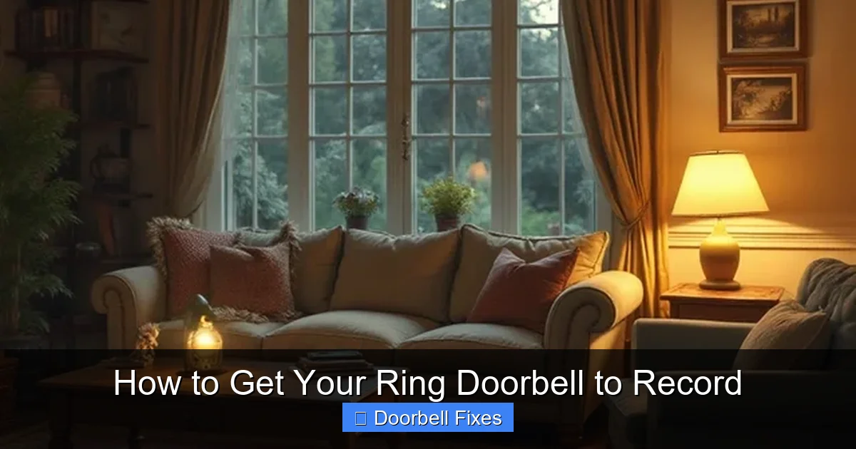 How to Get Your Ring Doorbell to Record