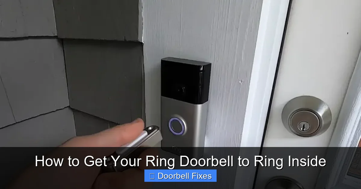 How to Get Your Ring Doorbell to Ring Inside