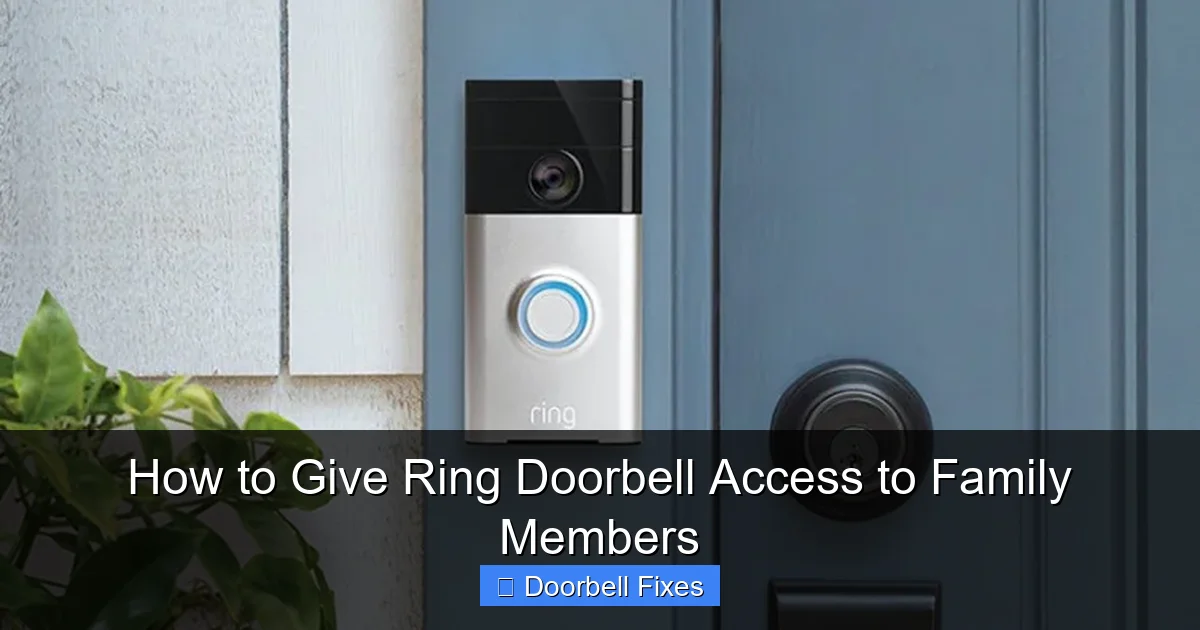 How to Give Ring Doorbell Access to Family Members