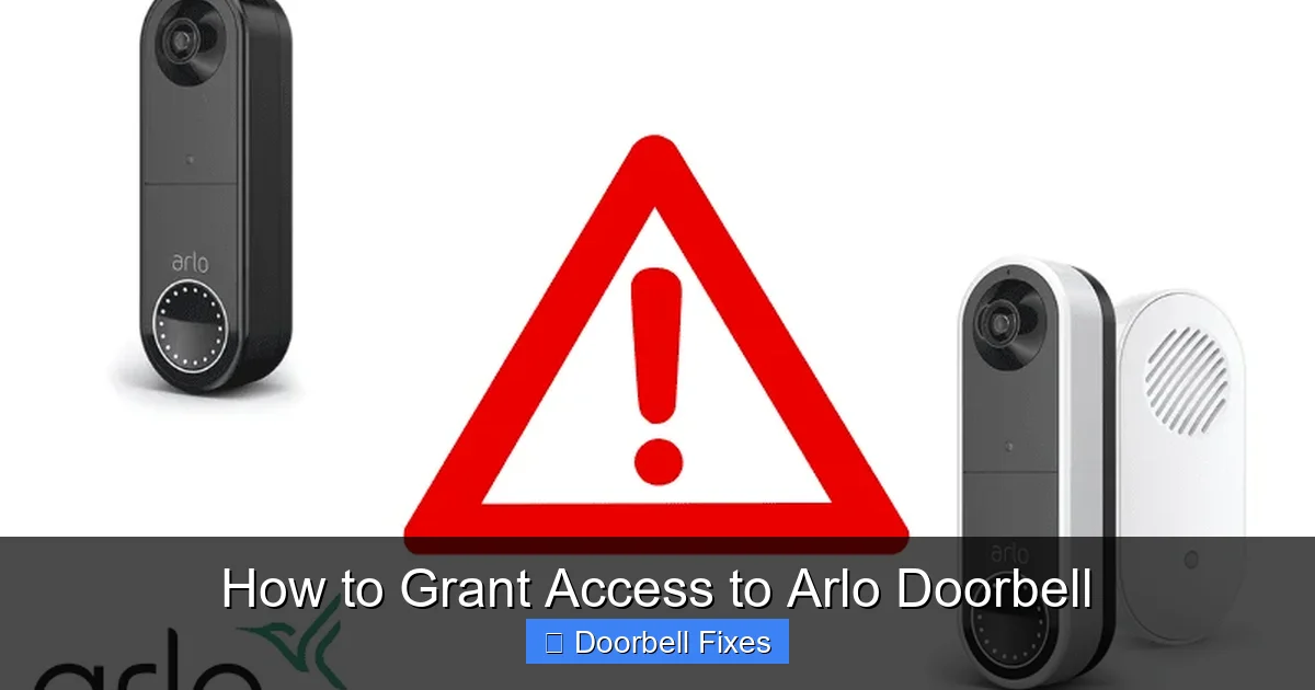 How to Grant Access to Arlo Doorbell