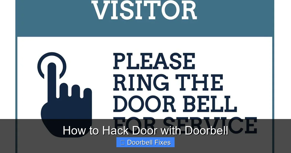 How to Hack Door with Doorbell