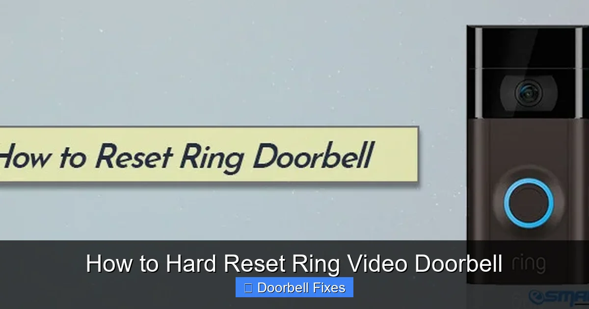 How to Hard Reset Ring Video Doorbell