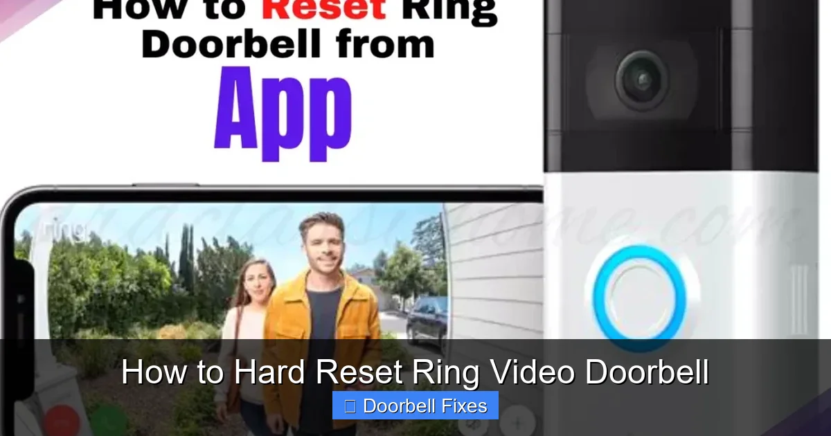 How to Hard Reset Ring Video Doorbell