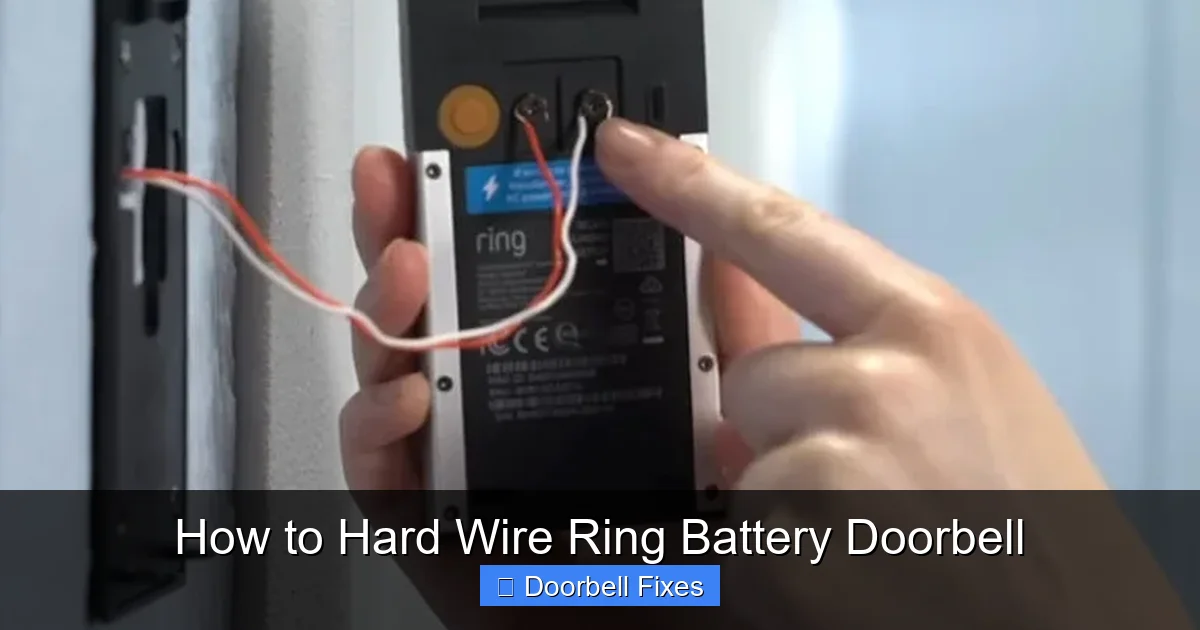 How to Hard Wire Ring Battery Doorbell