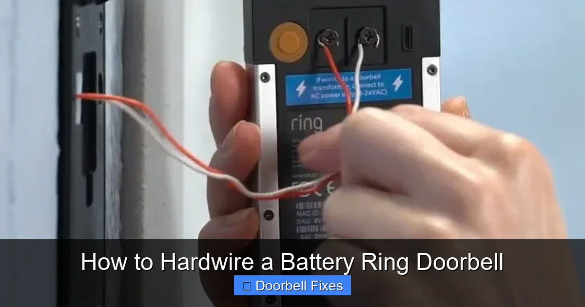 How to Hardwire a Battery Ring Doorbell