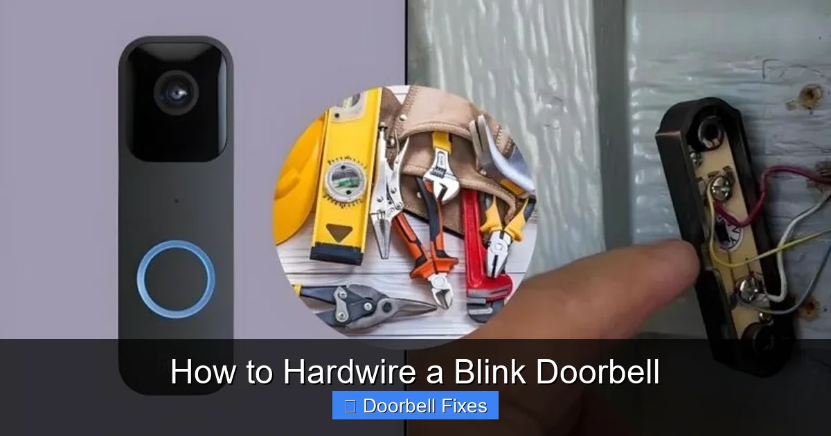 How to Hardwire a Blink Doorbell