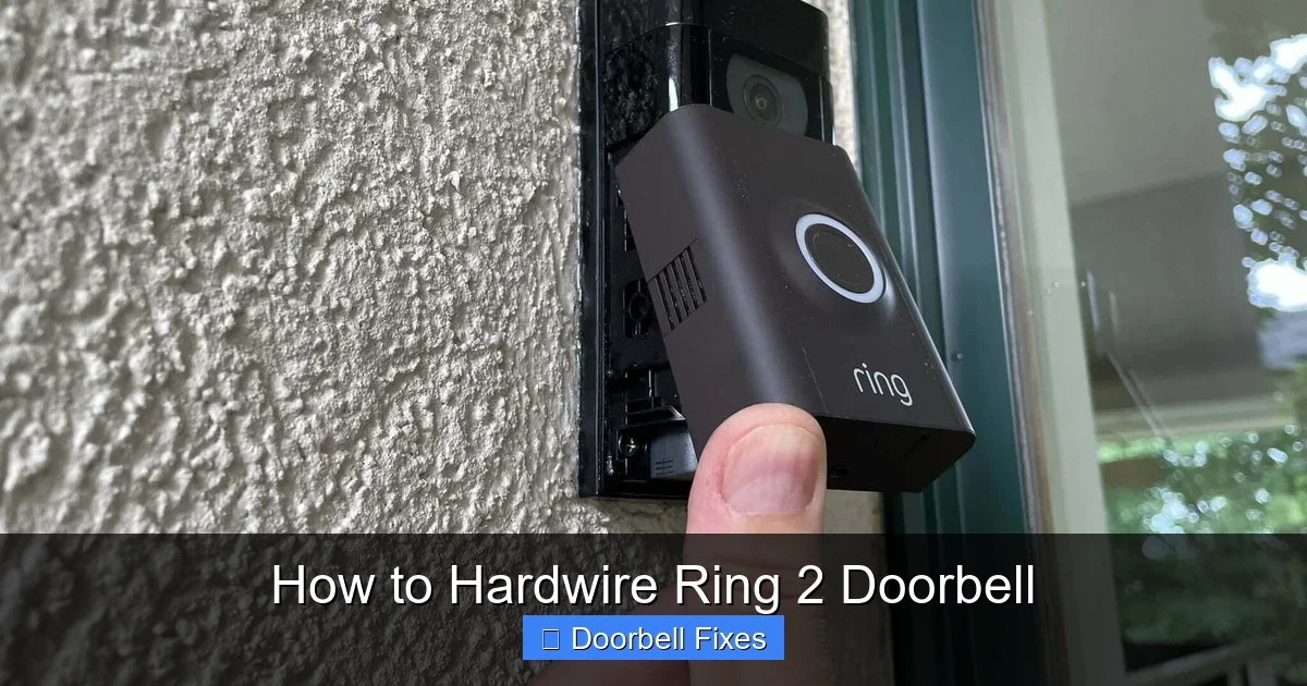 How to Hardwire Ring 2 Doorbell