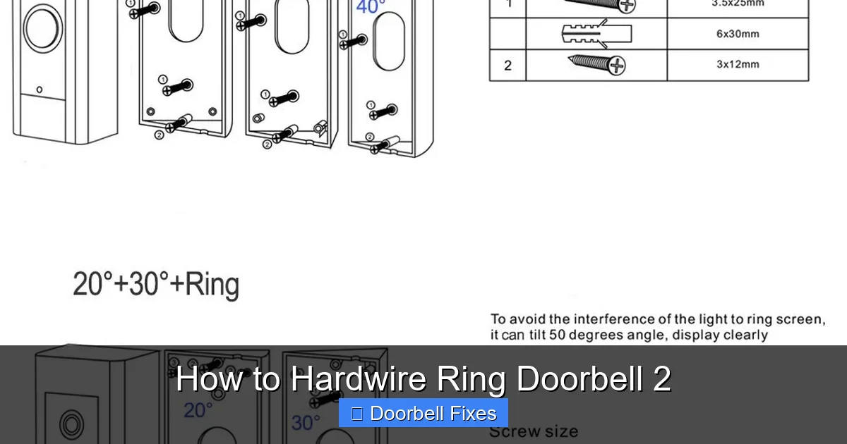 How to Hardwire Ring Doorbell 2