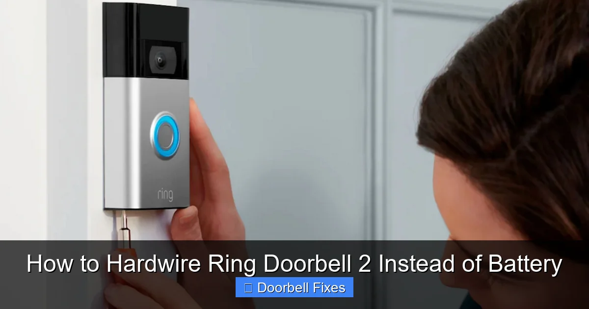 How to Hardwire Ring Doorbell 2 Instead of Battery