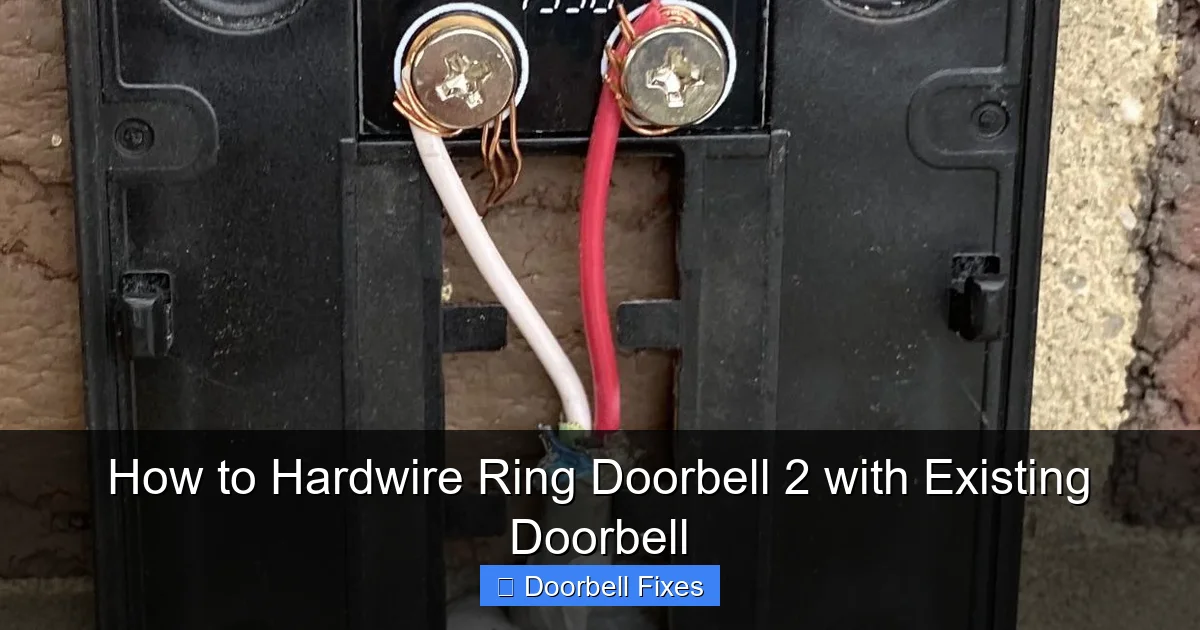 How to Hardwire Ring Doorbell 2 with Existing Doorbell