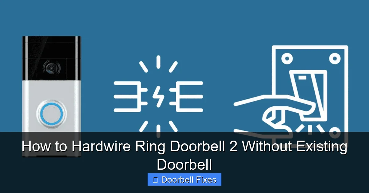 How to Hardwire Ring Doorbell 2 Without Existing Doorbell