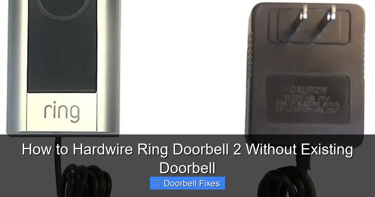 How to Hardwire Ring Doorbell 2 Without Existing Doorbell