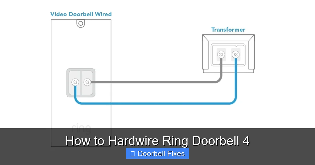 How to Hardwire Ring Doorbell 4