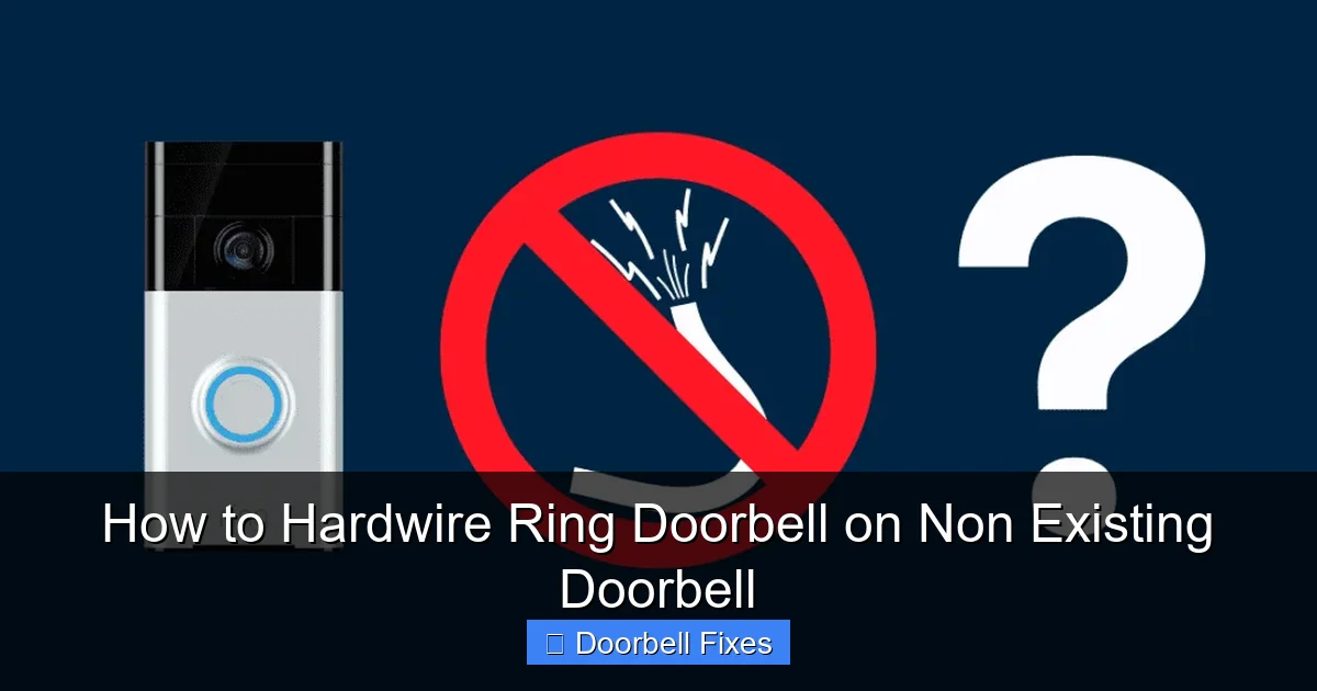 How to Hardwire Ring Doorbell on Non Existing Doorbell