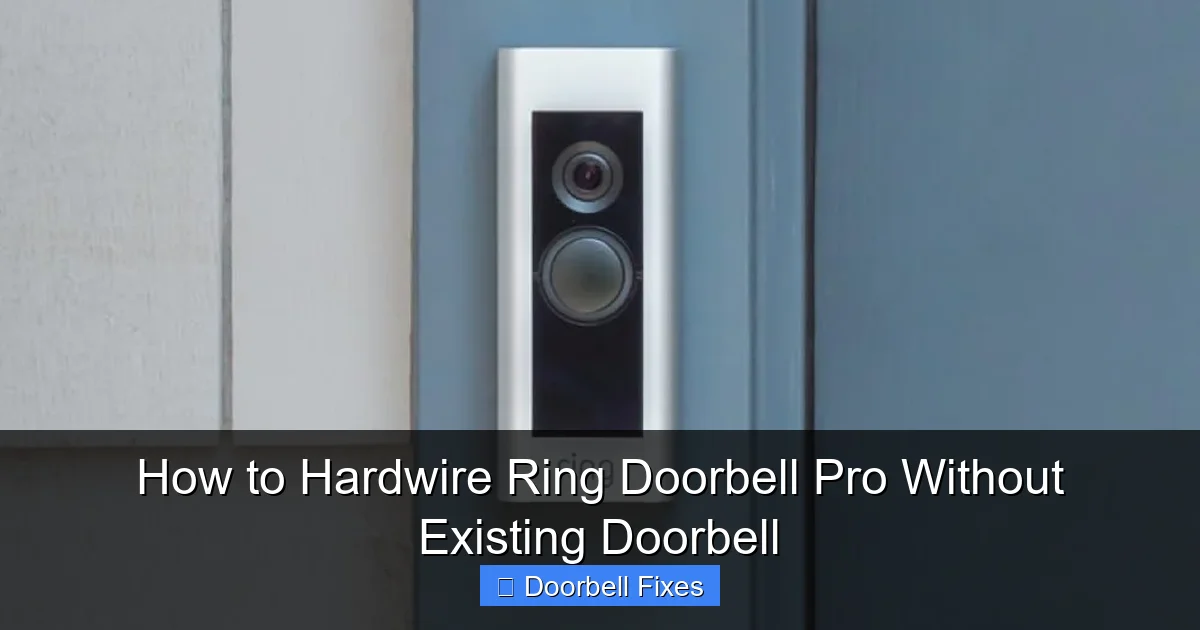 How to Hardwire Ring Doorbell Pro Without Existing Doorbell