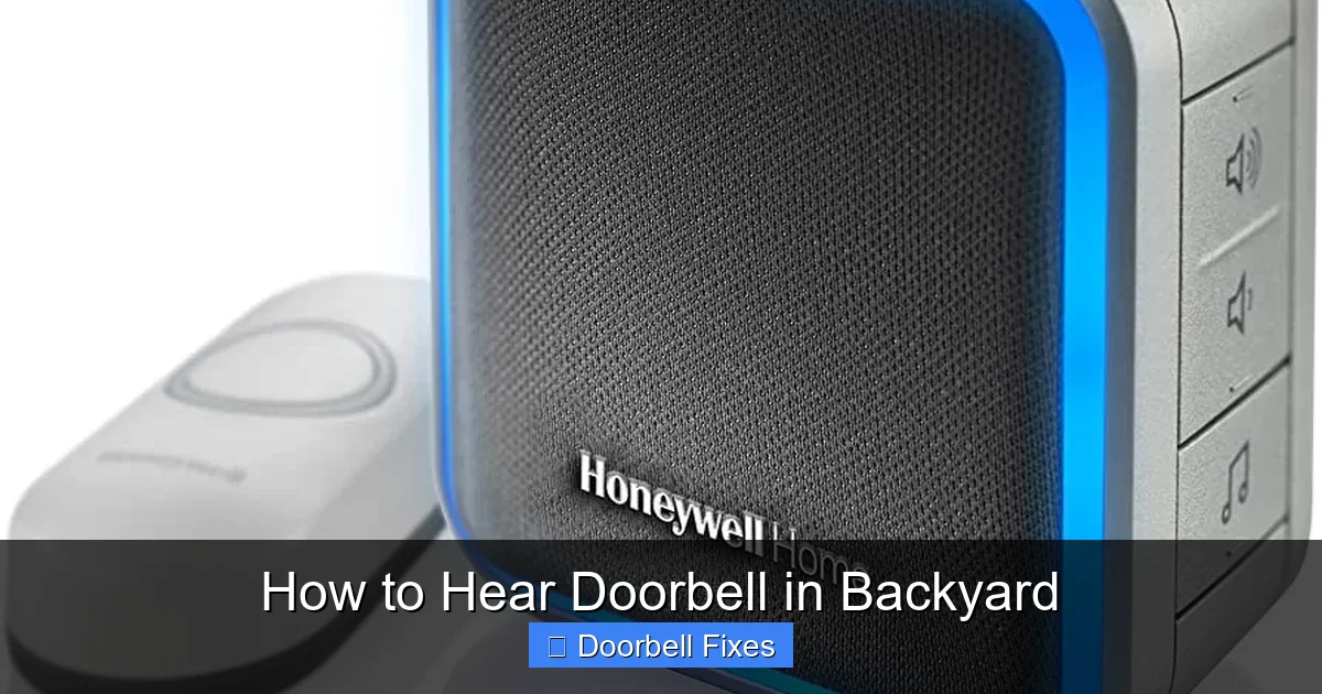 How to Hear Doorbell in Backyard