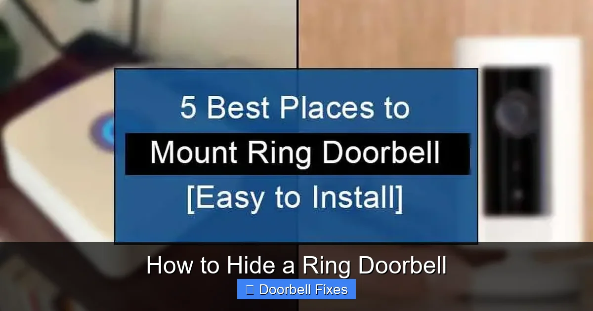 How to Hide a Ring Doorbell