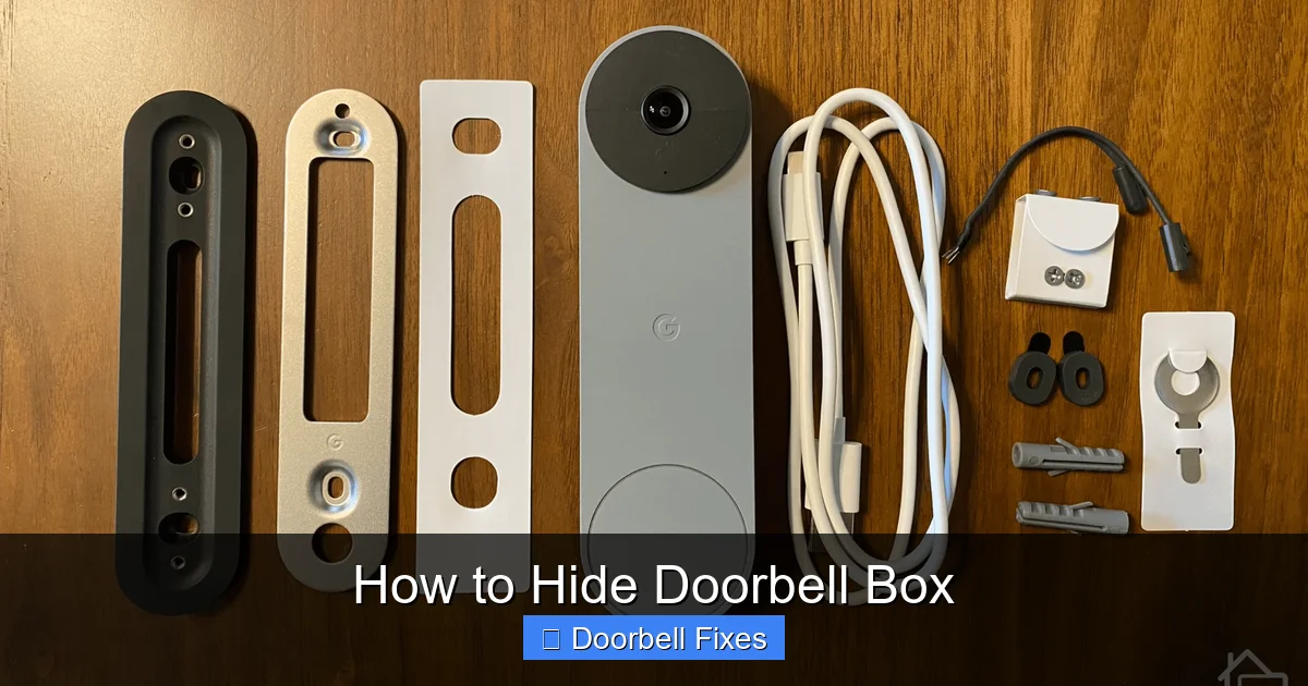 How to Hide Doorbell Box