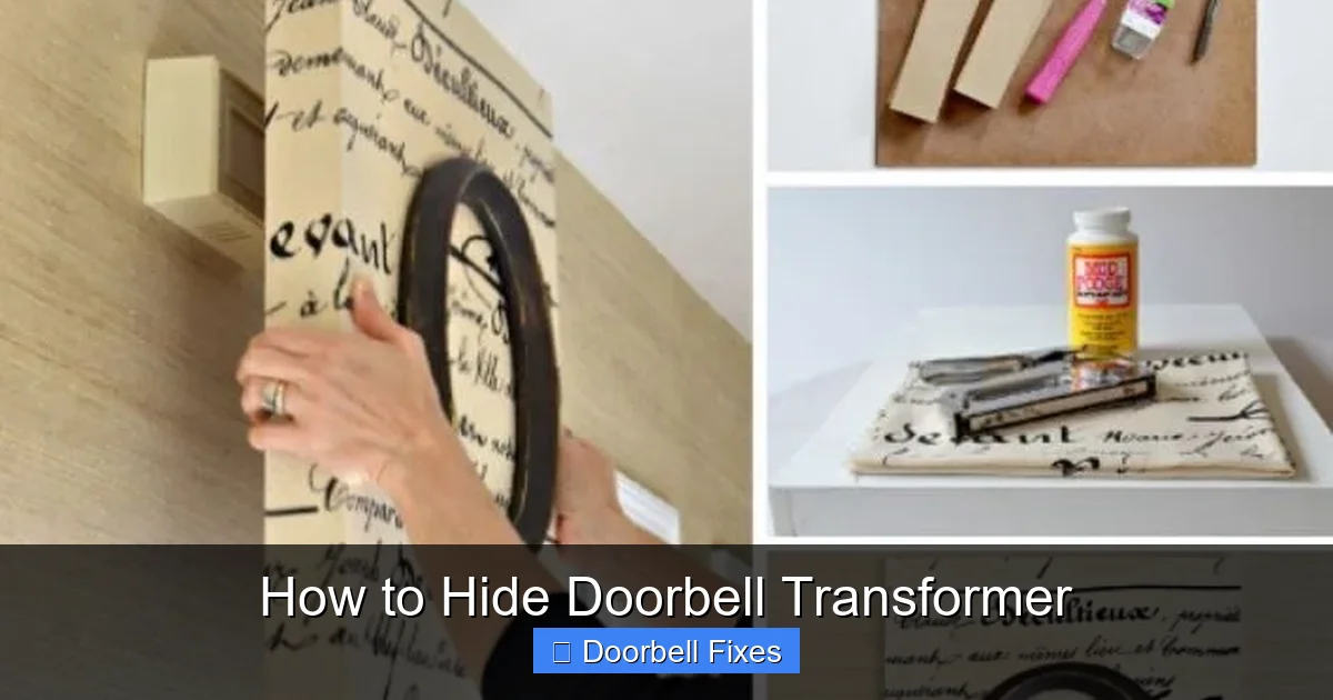 How to Hide Doorbell Transformer