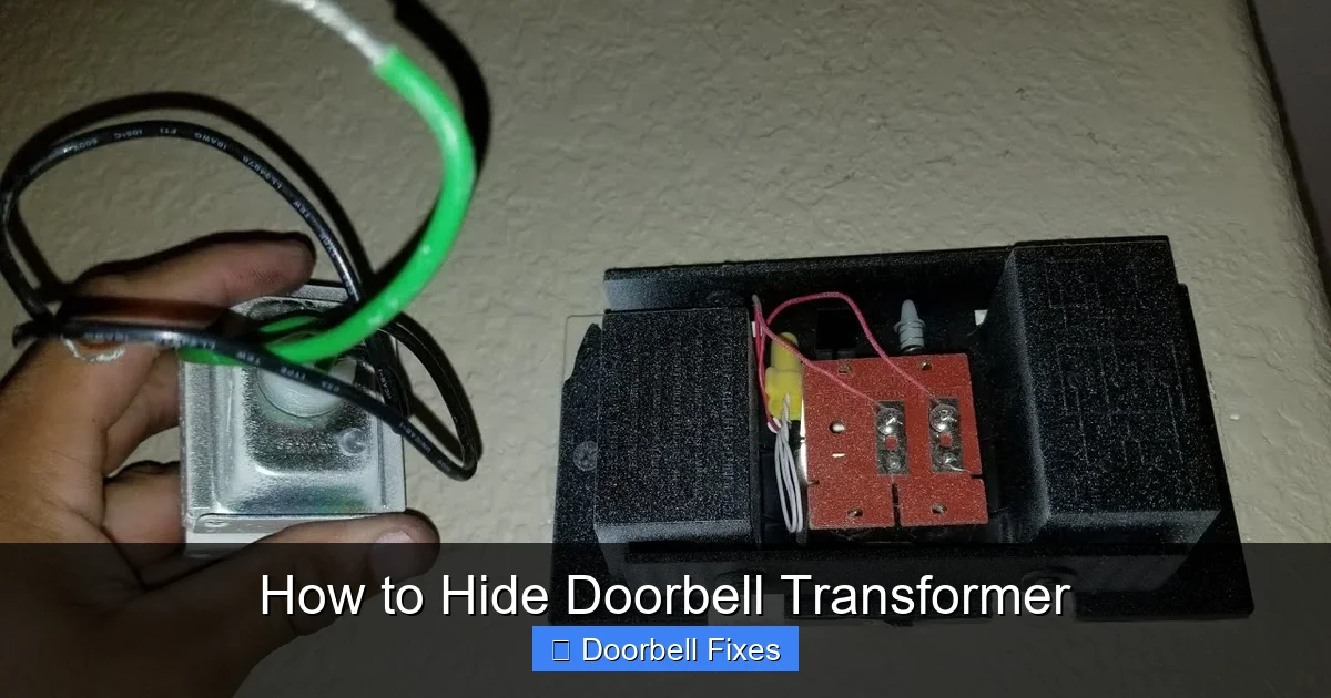 How to Hide Doorbell Transformer