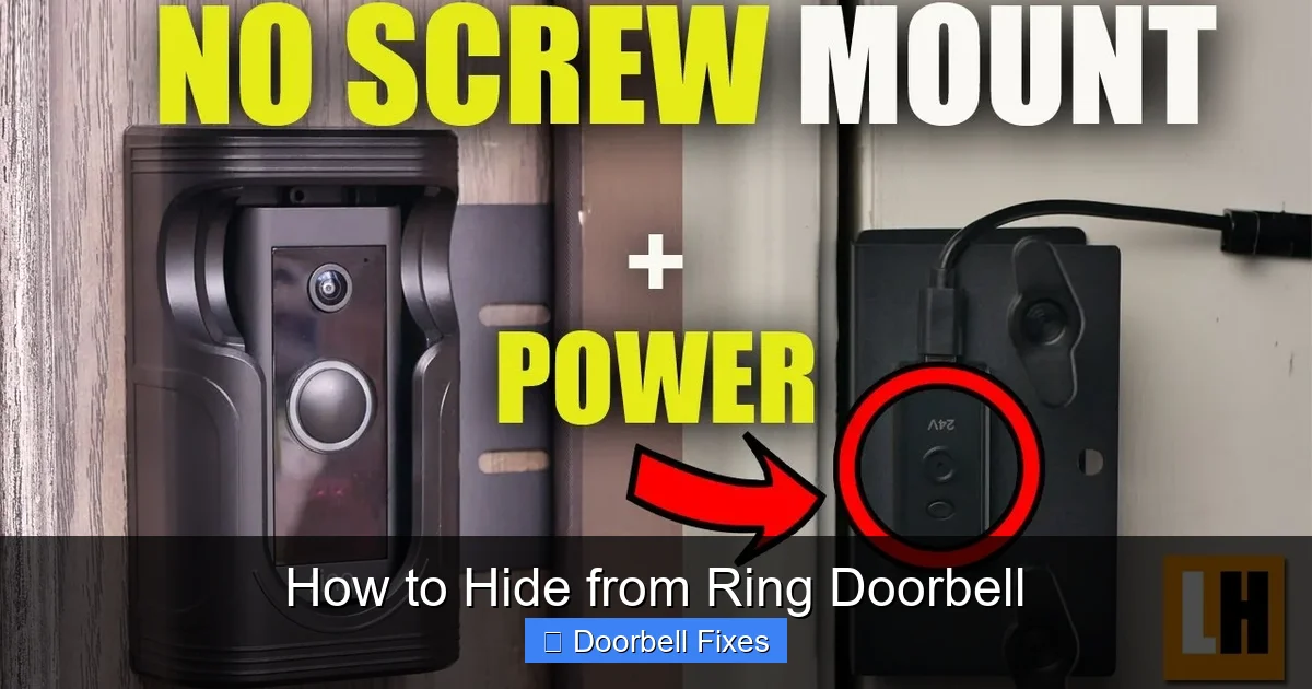 How to Hide from Ring Doorbell