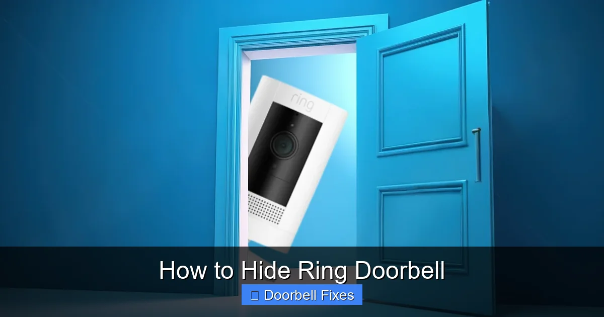 How to Hide Ring Doorbell