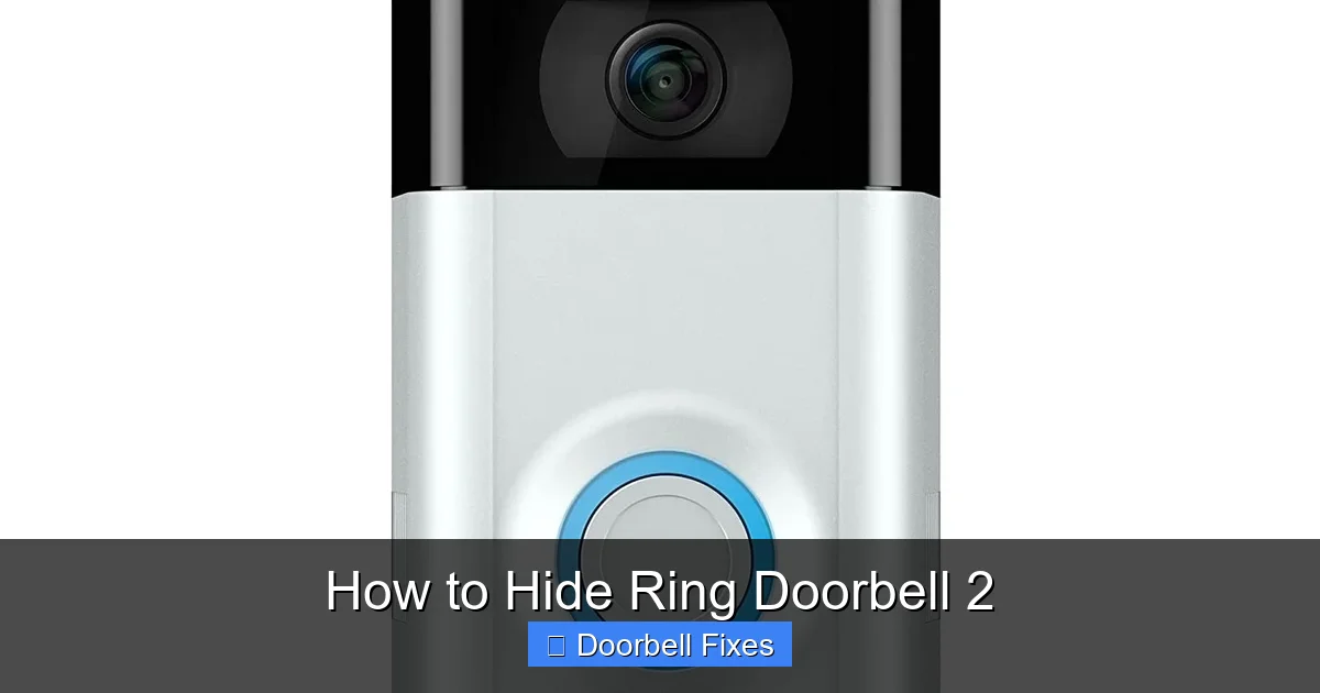 How to Hide Ring Doorbell 2