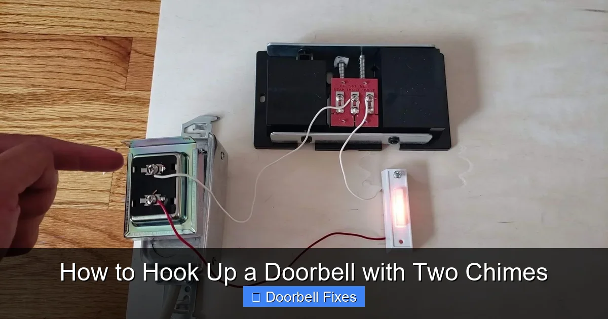 How to Hook Up a Doorbell with Two Chimes