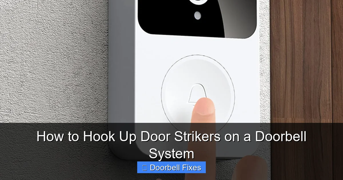 How to Hook Up Door Strikers on a Doorbell System