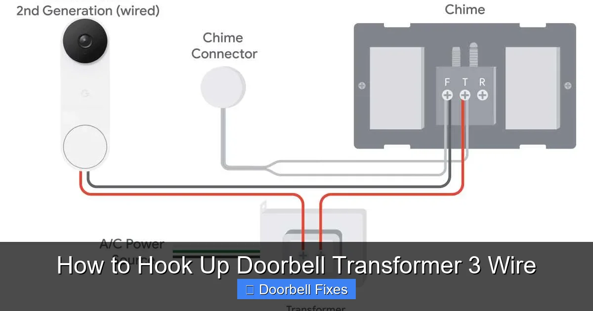 How to Hook Up Doorbell Transformer 3 Wire