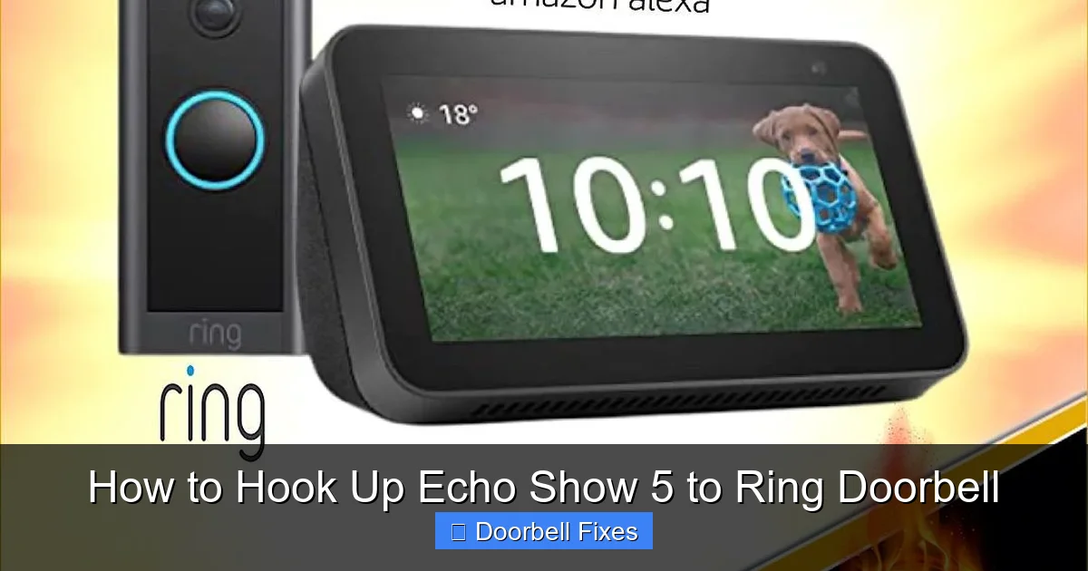 How to Hook Up Echo Show 5 to Ring Doorbell