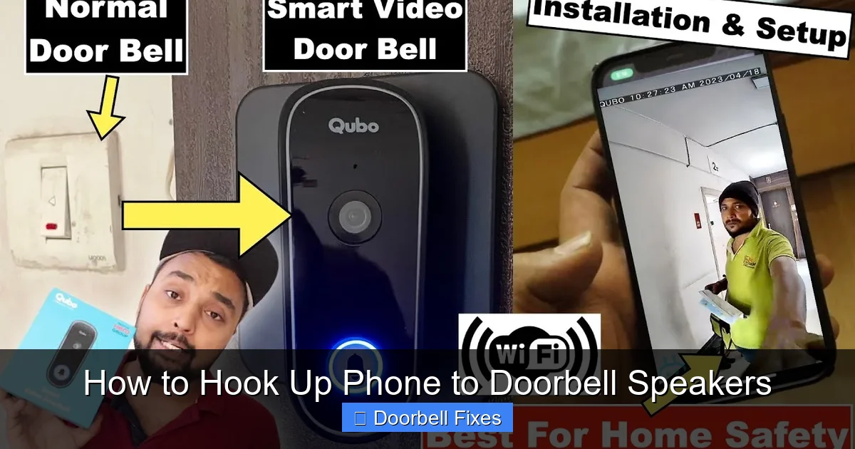 How to Hook Up Phone to Doorbell Speakers