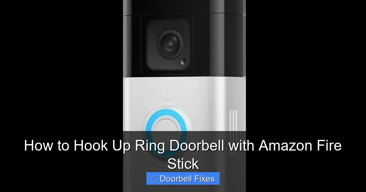 How to Hook Up Ring Doorbell with Amazon Fire Stick